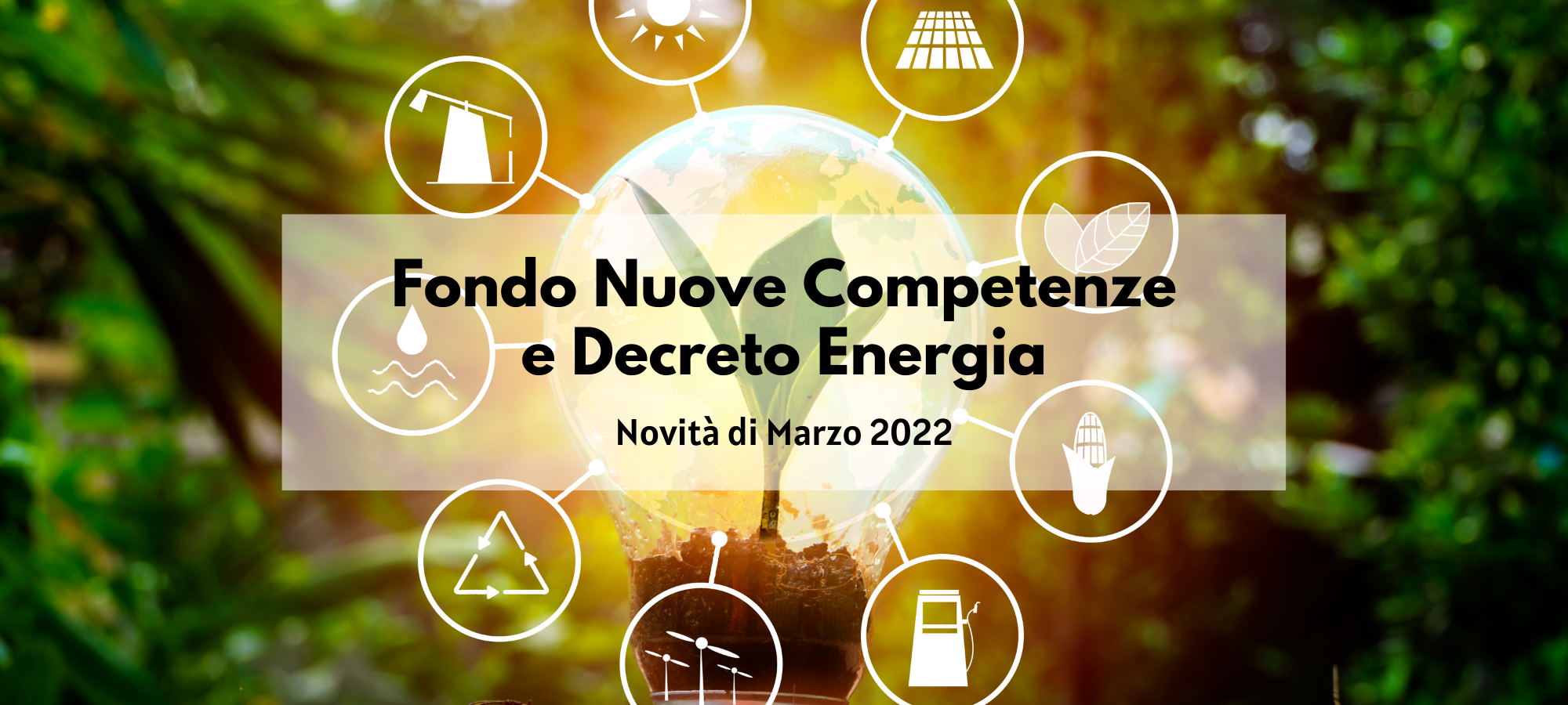 FONDO NUOVE COMPETENZE E DECRETO ENERGIA