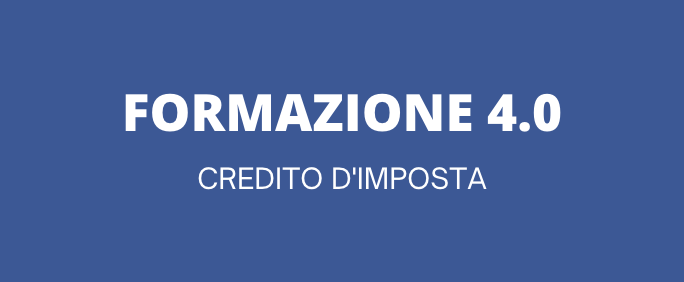 CREDITO D’IMPOSTA FORMAZIONE 4.0