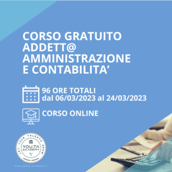 corso gratuito addetto all'amministrazione e contabilità