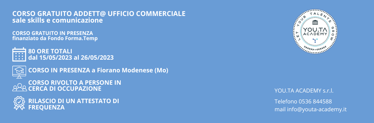 Corso Addetto Commerciale e vendite maggio 2023 (1242 × 408 px)