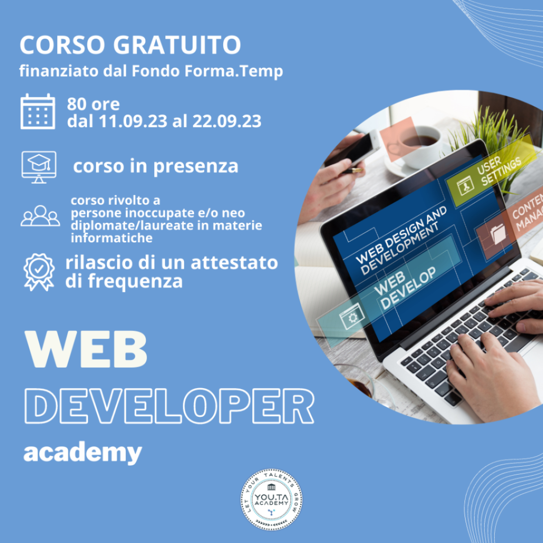 Corso Web developer settembre 2023 (Post Instagram (Quadrato))