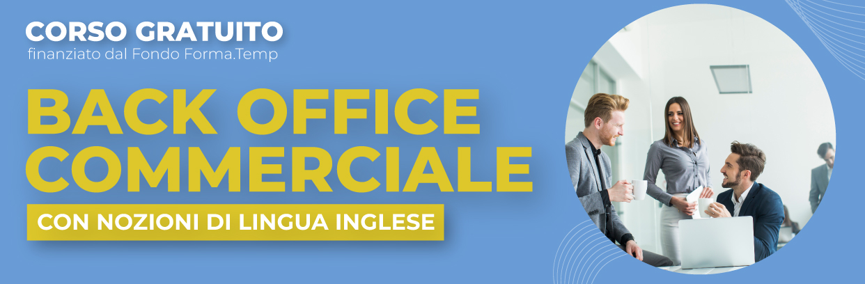 Corso Gratuito Back Office Commerciale